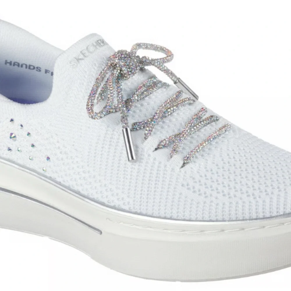 Skechers White Sneakers with Shimmery Laces - Great for a Bride-nonnegotiable - Picture 5 of 9